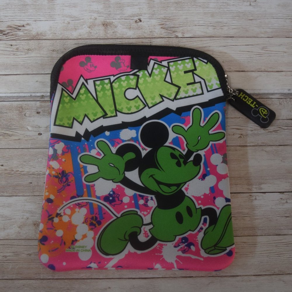 Mickey Mouse Graffiti Disney Parks D-Tech Tablet/iPad Zip Case